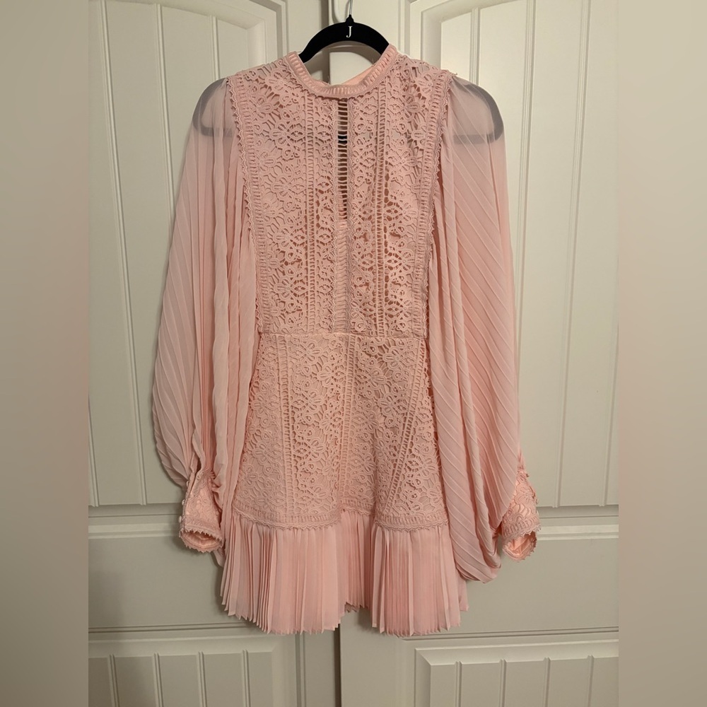 Karlie Blush Pink Lace Mini Dress NWT - Picture 5 of 9